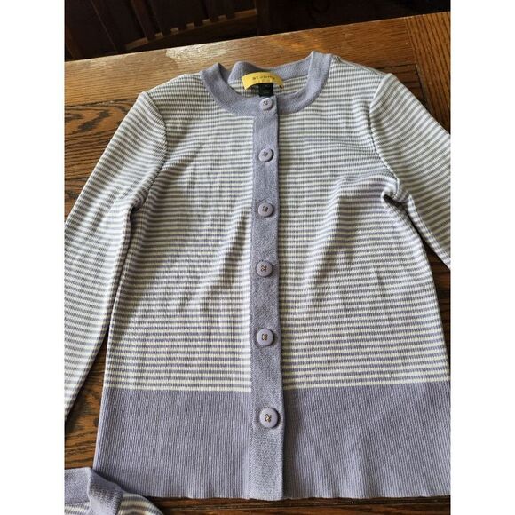 St Johnny purple &white striped sweater and tank sz P - Picture 3 of 6